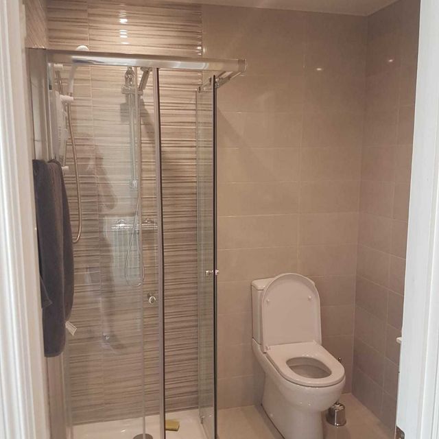 Shower Installation in new Bathroom design